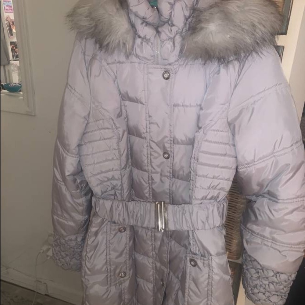 Betsey Johnson adorable & warm coat grey size S